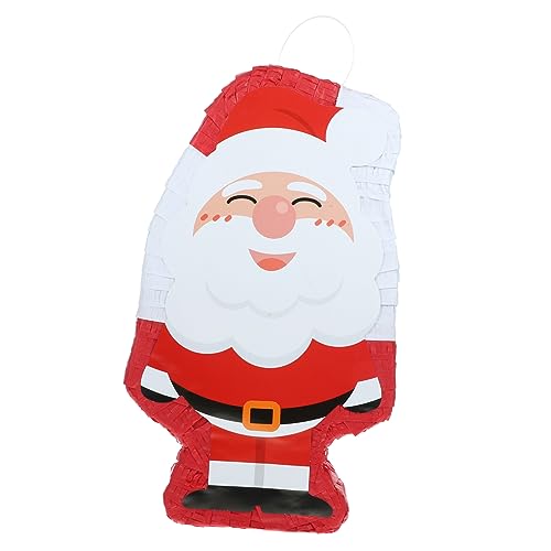 PLAFOPE Santa Pinata Süßigkeiten-Piñata Weihnachtsfeier Pinata zum Thema Weihnachten Weihnachts-Sankt-Pinata halloween pinata weihnachtsmotiv Piñata schmücken dekorative Piñata Papier von PLAFOPE