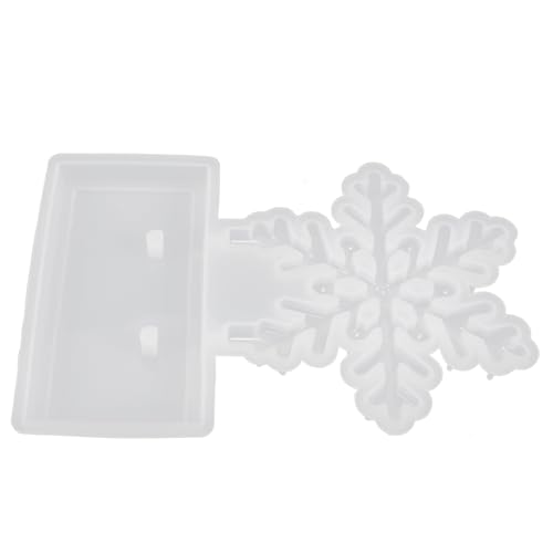 PLAFOPE Silikonform Schneeflockenform Weihnachtsschneeflocken Harzformen Tischschild Tischform Weihnachtsschneeflockenform Epoxidharz Gussform für Weihnachtsschmuck Weihnachts von PLAFOPE