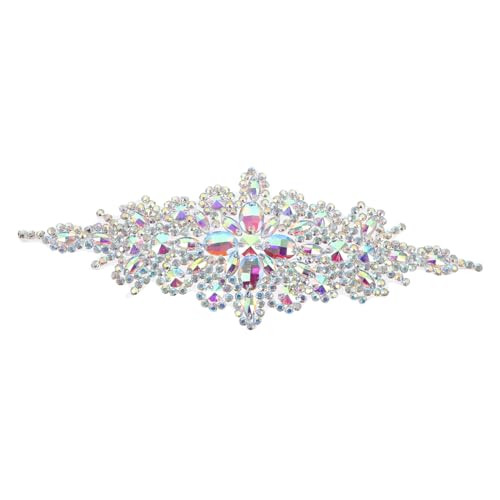 PLAFOPE Strass-Hochzeitsgürtel Strassapplikationen selber machen Brautkleid hochzeitsdekoration wedding decoration dekorative Strassapplikationen Applikationen für Hochzeitskleider Silver von PLAFOPE