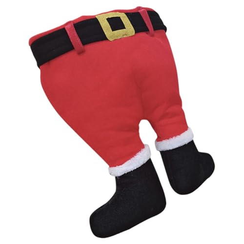 PLAFOPE Weihnachtskopfschmuck Weihnachtself-hose-hut-dekoration Weihnachtskopfbedeckung Weihnachtsmütze Verdickte Klassische Elfenhosenmütze Elfenhose Partyhut Herren Elf Hosen Hüte Tuch von PLAFOPE