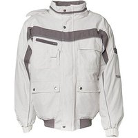 PLANAM® unisex Arbeitsjacke PLALINE weiß, zink Größe 2XL von PLANAM®