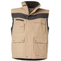 PLANAM® unisex Winterweste PLALINE sand, schwarz Größe L von PLANAM®