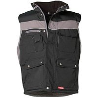 PLANAM® unisex Winterweste PLALINE schwarz, zink Größe 3XL von PLANAM®