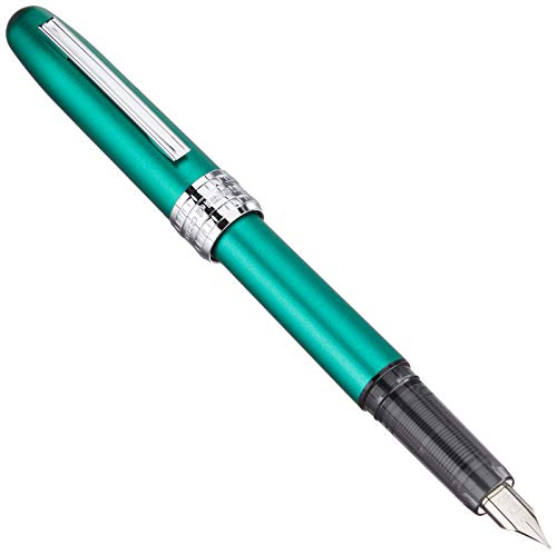 PLATINUM Plaisir PGB-1500#45 Füllfederhalter/Federstärken: F fein/Farbe: Teal Green/Grün/Handgefertigt/mit Geschenkbox/Füllhalter von PLATINUM