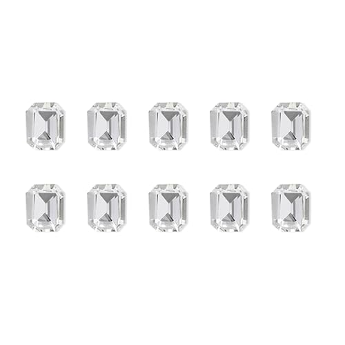 10 x Nägel Kunst Herz Strass unregelmäßige Form Kristall Nägel Kunst Dekorationen für Acrylnägel von PLCPDM