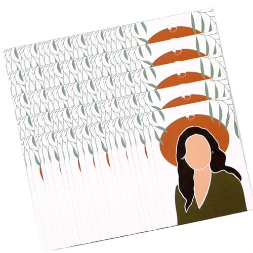 100 Stück bedruckte Schmuckkarton-Papier-Ohrringhalter, 6 x 8 cm, Ohrringverpackungszubehör, Schmuckkarten, Ohrringkarten von PLCPDM