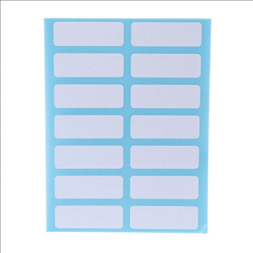 12 Blatt selbstklebende Blanko-Aufkleber für Notizen, Basteln, Kugelschreiberminen, Blau von PLCPDM