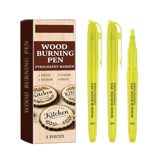 3 Stück Holzmalerei Marker Holzmalerei Stift Brandmalerei Marker Einfach Zu Verwendender Holz Bastel Brennstift Für Holzmalerei von PLCPDM