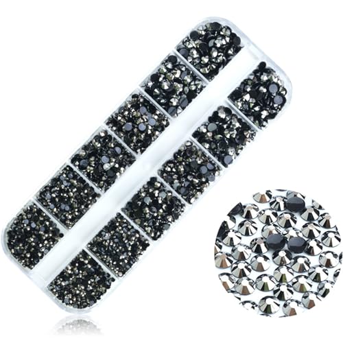 3D-Kristall-Strasssteine, flache Rückseite, klare Edelsteine für Nägel, Kunstdekoration von PLCPDM