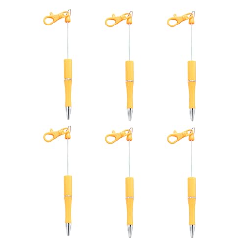 6 Stück Perlen-Kugelschreiber, 1,0 mm, Schreibwaren, Schlüsselanhänger, Perlen, für Schule, Büro 6 Stück Perlen-Kugelschreiber, 1,0 mm, Schreibwaren, Schlüsselanhänger, Perlen, für Schule, Büro von PLCPDM