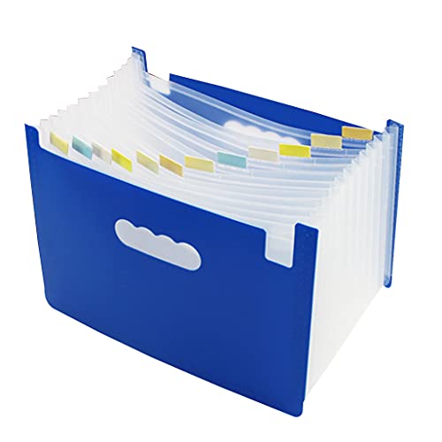 Akkordeon-Dokumentenmappe, mehrschichtig, 13 Fächer/24 Taschen, wasserdicht, für den Schreibtisch von PLCPDM