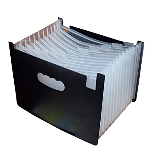 Akkordeon-Dokumentenmappe, mehrschichtig, 13 Fächer/24 Taschen, wasserdicht, für den Schreibtisch von PLCPDM