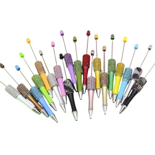 Beadable Kugelschreiber, einziehbarer Kugelschreiber, Strass, Perlenstift für Studenten, Jungen, Mädchen, Belohnung, Geburtstagsgeschenk von PLCPDM
