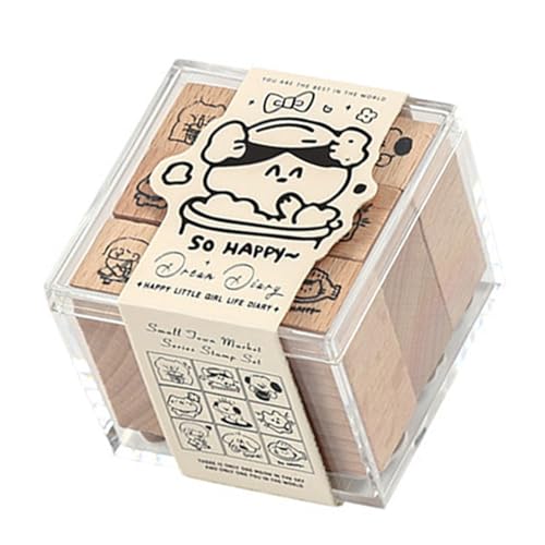 Cartoon Holzstempel Dekorativer Stempel Schöne Katzen Stempel Tierstempel Für Zeitschriften Grußkarten Scrapbooking von PLCPDM