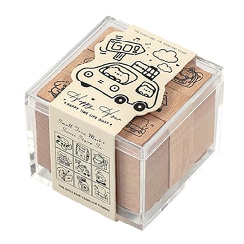 Cartoon Holzstempel Dekorativer Stempel Schöne Katzen Stempel Tierstempel Für Zeitschriften Grußkarten Scrapbooking von PLCPDM