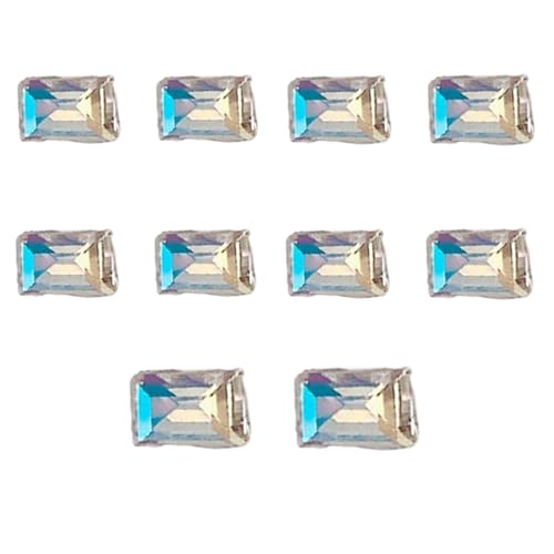 Elegante 3D-Nagelkunst-Kristalle, spitzer Boden, Nagelspitzen, Dekorationen, Kristall, 3D-Nägel, 10 Stück von PLCPDM