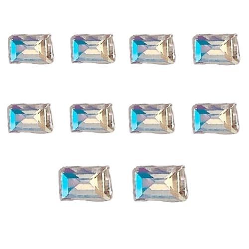 Elegante Strasssteine, 3D-Kristall-Strasssteine, spitze Unterseite, Dekoration, Kristall, 3D-Nägel, 10 Stück von PLCPDM