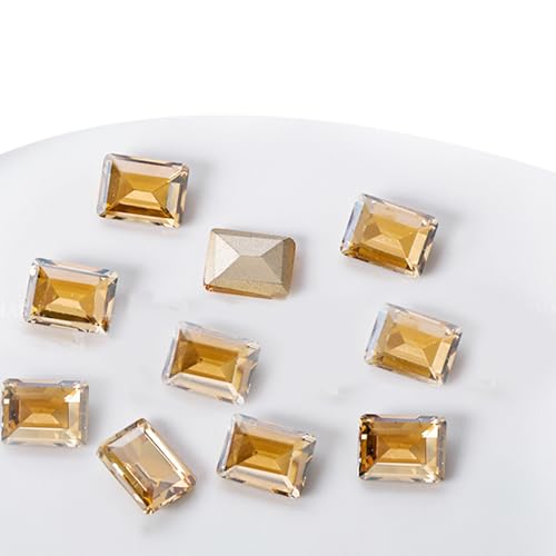 Kristall-Diamanten, 10 Stück, klare Glitzer-Designs, Strasssteine, 3D-Steine, Zubehör, Schmuck von PLCPDM