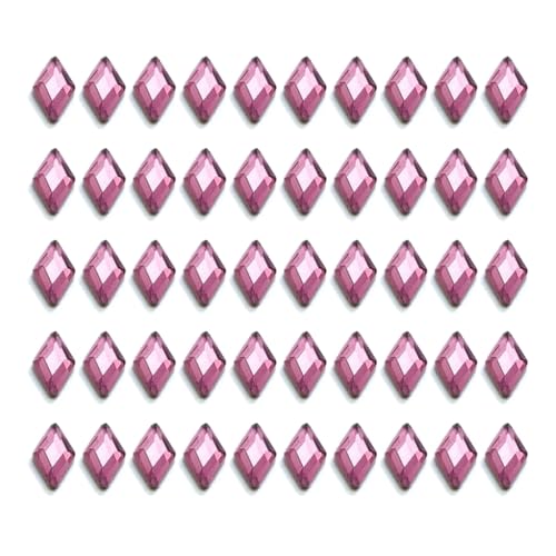 Kristallsteine, Nagel-Strasssteine, flache Rückseite, luxuriös, Nagelkunst, Strasssteine, Handwerk, Diamant-Kristalle, Schmucksteine, 50 Stück von PLCPDM