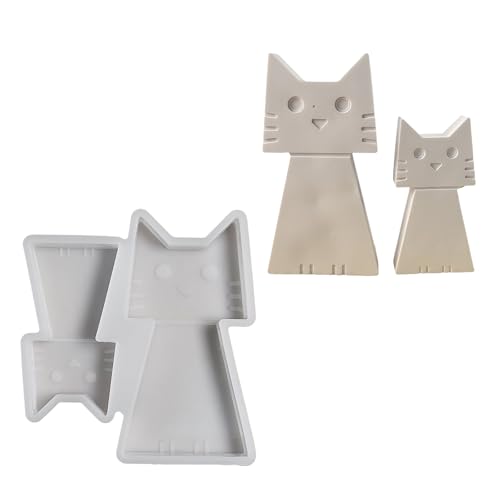 Niedliche Tierformen, 3D-Katzen-Silikonformen, Gipsformen, Ornament-Formen, Epoxidharz-Formen von PLCPDM