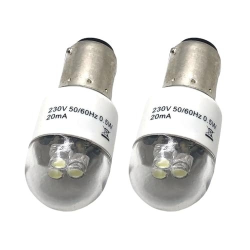 PLCPDM 2pcs Kleine Pygmy Glühbirnen Ba15d Basis LED Lampen Ersatz 0 5W LED Glühbirne Schneller Ersatz Für Nähmaschinen von PLCPDM