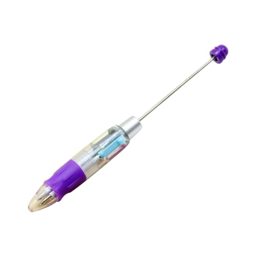 PLCPDM Beadable Kugelschreiber, 4 Farben, mehrfarbig, Weihnachtsstrumpffüller, einziehbare Stifte für Studenten, Kinder, Belohnung von PLCPDM