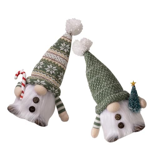 PLCPDM Elegante Weihnachtswichtel Plushie Saisonale gesichtslose Puppen Tischdekoration Realistisches Weihnachtsfensterzubehör von PLCPDM