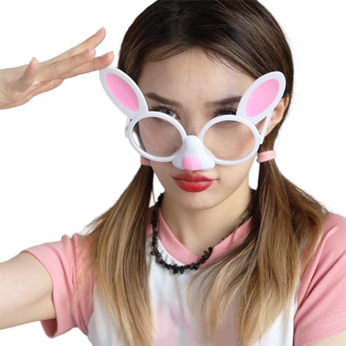 PLCPDM Kostüm Brille Ostern Brille Rahmen Ostern Party Foto Requisiten Pretend Eyewear Fun Party Eyewear Cosplay von PLCPDM