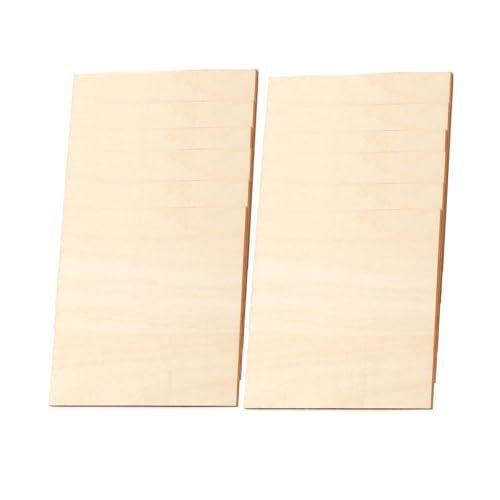 PLCPDM Lindenholzplatten, 15,2 cm, 30,6 cm, unlackiert, dünne Holzbretter zum Malen, Gravieren, Aufhängen, Ornament, 12 Stück von PLCPDM