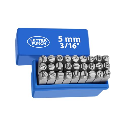 PLCPDM Metall-Stempel-Set, Buchstaben-Stempel-Set, Alphabet, Bastelstempel, Metallstempel-Set, 3–8 mm, 27-teilig PLCPDM Metall-Stempel-Set, Buchstaben-Stempel-Set, Alphabet, Bastelstempel, Metallstempel-Set, 3–8 mm, 27-teilig von PLCPDM