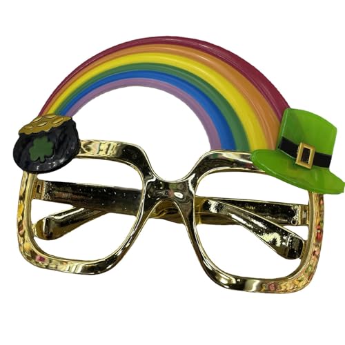 PLCPDM Patricks Day Kleeblattbrille Kleeblatt Sonnenbrille Patricks Day Cosplay Zubehör für Patricks Day Party Dekorationen von PLCPDM