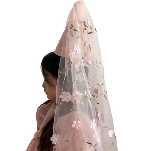 PLCPDM Spitzen-Geburtstagshut mit Blumenverzierung, Schleier, Partyhut für Kinder, Mädchen, Geburtstag, Jahrestag, Feier, Fotografie, Kopfschmuck, elegante Brautduschen, Haar-Accessoire PLCPDM Spitzen-Geburtstagshut mit Blumenverzierung, Schleier, Partyhut für Kinder, Mädchen, Geburtstag, Jahrestag, Feier, Fotografie, Kopfschmuck, elegante Brautduschen, Haar-Accessoire von PLCPDM