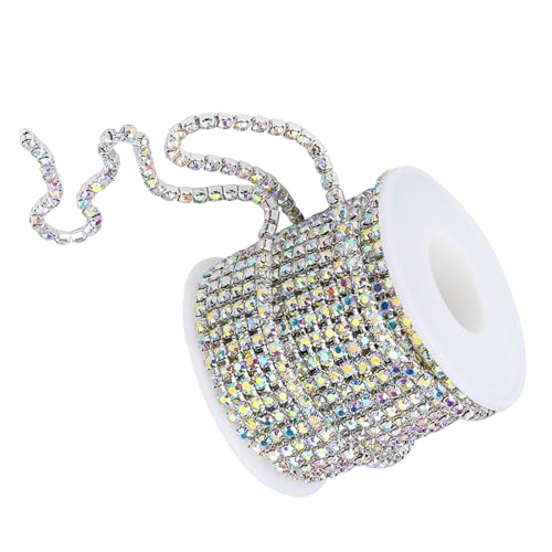 PLCPDM Strass-Kette, Strass-Kette, zum Aufnähen, Glas, Strasssteine, Schmuckkette PLCPDM Strass-Kette, Strass-Kette, zum Aufnähen, Glas, Strasssteine, Schmuckkette von PLCPDM