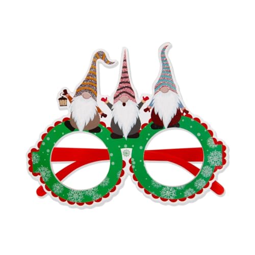 PLCPDM Weihnachtsmann XmasTree Brille Rahmen Brille 2024 Silvester Party Supplies Weihnachtsdekoration Kind von PLCPDM