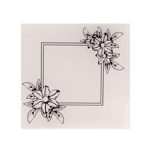 Schablone mit Blumenmotiven, geprägt, für Sammelalben, Kartengestaltung von PLCPDM