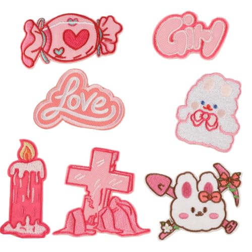 Set mit 7 schönen Buchstaben-Stoff-Patches zur Personalisierung von Dekoration für Kleidung, Taschen und Heimgebrauch, Reparaturapplikation Set mit 7 schönen Buchstaben-Stoff-Patches zur Personalisierung von Dekoration für Kleidung, Taschen und Heimgebrauch, Reparaturapplikation von PLCPDM