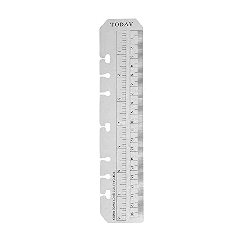 1 x NotIndex Seite PVC Loseblatt Trennseite A5 ulti-Funktion Lineal Lesezeichen Löcher von PLGEBR