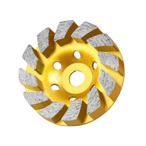 PLGEBR 10,2 cm Beton Turbo Schleifscheibe 12 Segs Schwerlast Winkelschleifer Power Wheels Werkzeuge Zubehör Schleifer für Winkel von PLGEBR