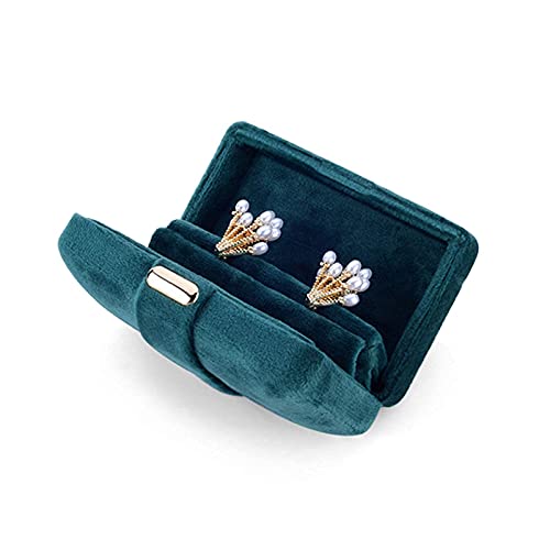 PLMNBQWE Schmuckschatulle, Organizer-Etui, Exquisite kleine Samt-Ring-/Schmuck-Aufbewahrungsbox, Ring-/Ohrring-Schmucktheke, Requisiten, Geschenkbox, schöne Aufbewahrungsbox von PLMNBQWE