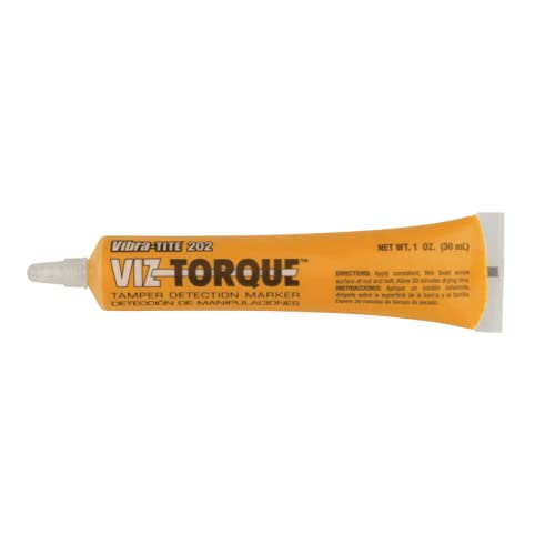 Vibra-Tite® | Viz-Torque® 202 Schraubensicherungslack | Manipulationssiegel | Siegellack | Garantiesiegel | Industriequalität– Inhalt: 30 ml | Farbe: orange von PLTight