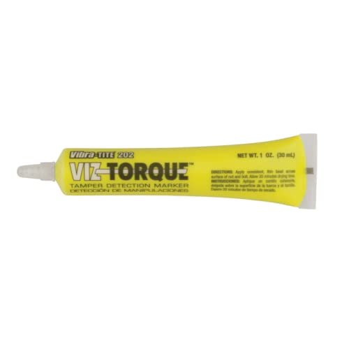 Vibra-Tite® | Viz-Torque® 202 Schraubensicherungslack | Manipulationssiegel | Siegellack | Garantiesiegel – Inhalt: 30 ml | Farbe: Gelb von PLTight