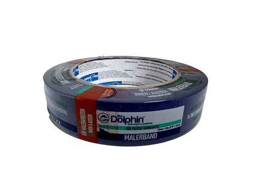 PLUMBING4HOME Blue Dolphin Maler Klebeband Rolle 25mm x 50m - einfache Entfernung von PLUMBING4HOME