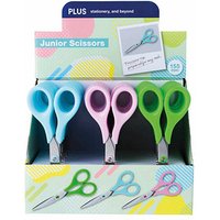 PLUS JAPAN Kinderscheren Junior blau, pink, grün 6,5 cm, 24 St. von PLUS JAPAN