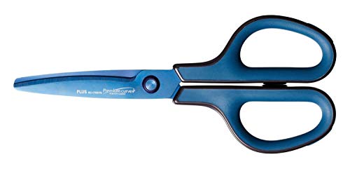 Plus Japan Fitcut Curve Premium Schere, Titanium-beschichtet, 175 mm, Blau, 5 Stück von PLUS