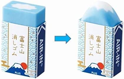 Plus Radiergummi Airin Mt. Fuji Radiergummi, blau sortiert von PLUS