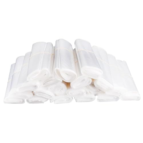 PLUSHCEWT 100 Stück Schrumpffolien Schrumpffolienbeutel - Drei Größen wasserdichtes klares PVC-Film für die Verpackung von Seifen, Schuhen, Kerzen, Büchern und DIY-Bastelarbeiten (5,9×9,8 Zoll) von PLUSHCEWT