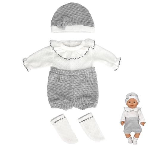 PLUSHCEWT 18 Zoll Puppenkleidung, Puppenzubehör, Babypuppen für Mädchen Baby Born Kleidung Bibi Puppe Zubehör Neue Puppenkleidung Outfits Baby Neugeborene Puppenkleider Outfits Zubehör (B) von PLUSHCEWT