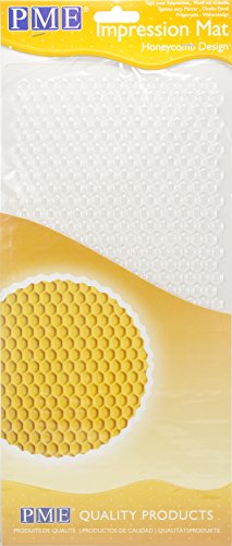 PME Honeycomb Abdruckmatte mit Bienenwabendesign, Kunststoff, Transparent, 15 x 1 x 30.5 cm von PME