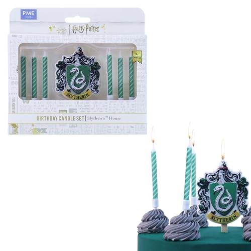 PME Harry Potter Geburtstag Kerzen 7er-set, Slytherin von PME