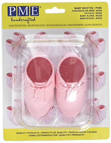 Zuckerdekoration Babyschuhe pink ca.96 x 52mm von PME